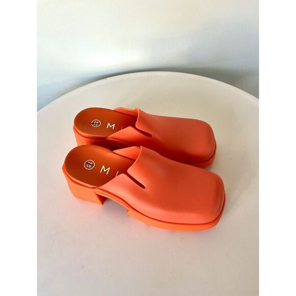 E8 MIISTA Blissa Mules Orange Shoes‎ Womens EU 36 US 5.5 Boho Casual Rubber NWOB - Picture 4 of 7